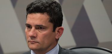 O juiz federal Sergio Moro participa na Comissão de Constituição, Justiça e Cidadania (CCJ) do Senado de audiência pública sobre projeto que altera o Código de Processo Penal (Fabio Rodrigues Pozzebom/Agência Brasil)