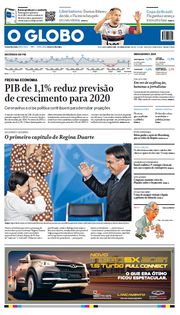 Capa do Jornal O Globo Edição 2020-03-05