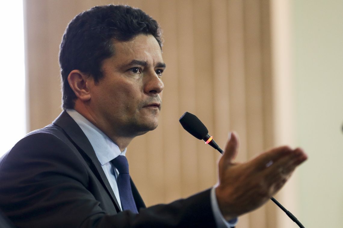 Fabio Rodrigues Pozzebom/Agência Brasil O futuro ministro da Justiça, juiz federal Sérgio Moro, durante coletiva de imprensa após reunião com o atual ministro da pasta, Torquato Jardim.