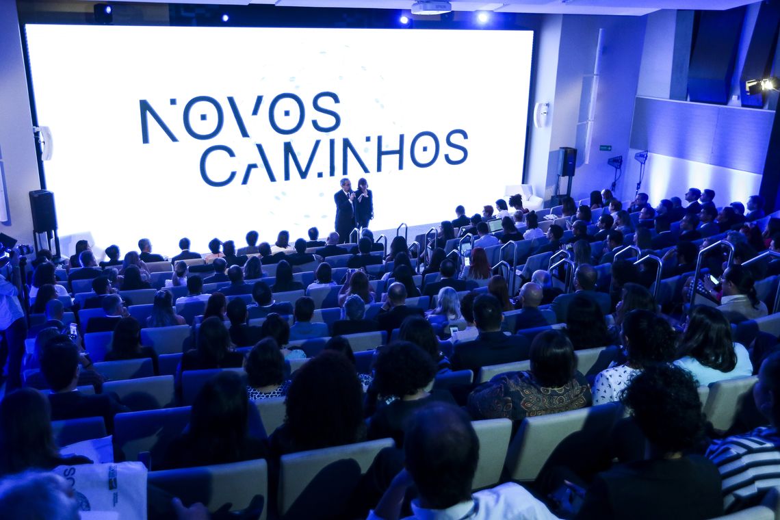 Marcelo Camargo/Agência Brasil O ministro da Educação, Abraham Weintraub, e o secretário de Educação Profissional e Tecnológica, Ariosto Culau, durante lançamento do Programa Novos Caminhos.