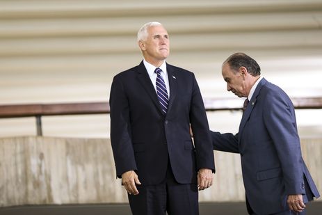  O ministro de RelaÃ§Ãµes Exteriores, Aloysio Nunes, recebe o vice-presidente dos Estados Unidos, Mike Pence, no PalÃ¡cio do Itamaraty