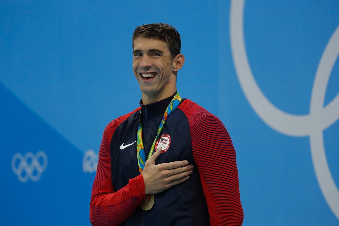 Fernando Frazão/Agência Brasil Rio de Janeiro - Michael Phelps, dos Estados Unidos, ganha sua 20ª medalha de ouro olímpica, nos 200m nado borboleta, nos Jogos Rio 2016. (Fernando Frazão/Agência Brasil)