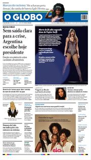 Capa do Jornal O Globo Edição 2023-11-19