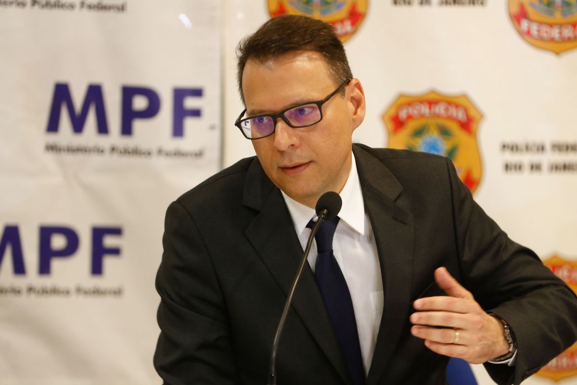 Tomaz Silva/Agência Brasil Rio de Janeiro - O procurador do Tribunal Regional Federal Carlos Alberto Gomes de Aguiar durante coletiva de imprensa (Tomaz Silva/Agência Brasil)
