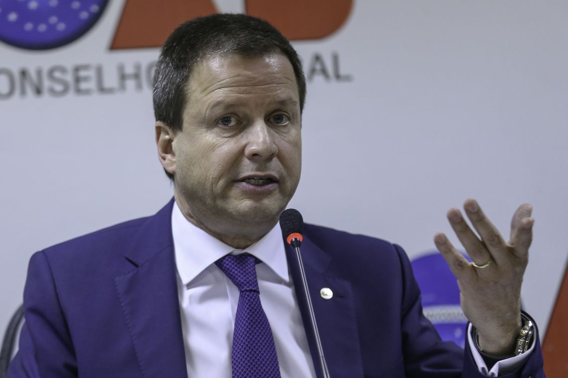 Fabio Rodrigues Pozzebom/Agência Brasil O presidente da OAB, Cláudio Lamachia, fala sobre o mandado de segurança que o Sebrae entrou no STF contra a medida provisória que criou a Agência Brasileira de Museus (Abram).