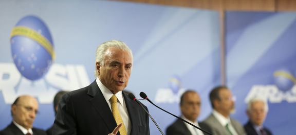 Brasília - O Presidente Michel Temer durante cerimônia de assinatura de decreto de intervenção federal na segurança do Rio de Janeiro (Marcelo Camargo/Agência Brasil)