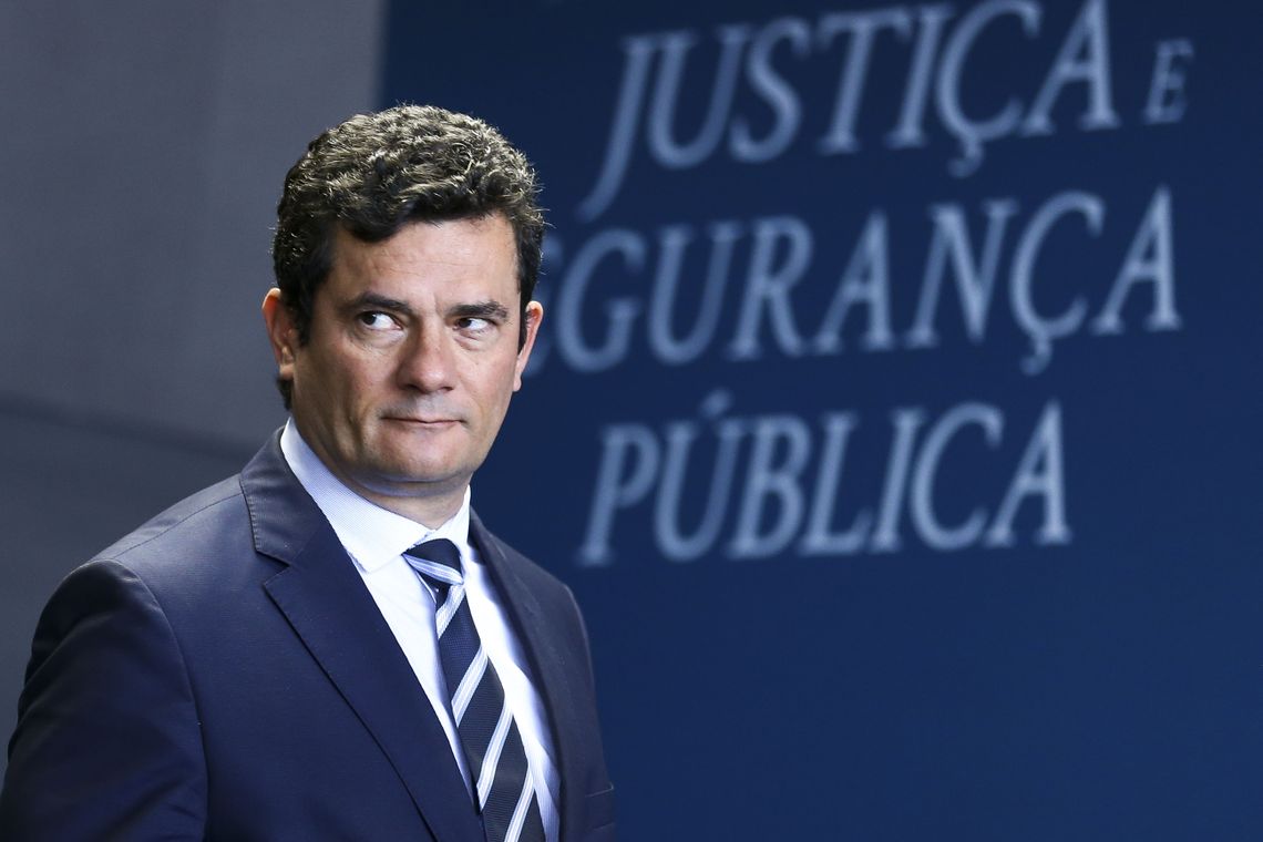 O ministro da JustiÃÂça e SeguranÃÂça PÃÂública, SÃÂérgio Moro, participa da cerimÃÂônia de entrega do Selo Nacional de Responsabilidade Social pelo Trabalho_ Resgata.