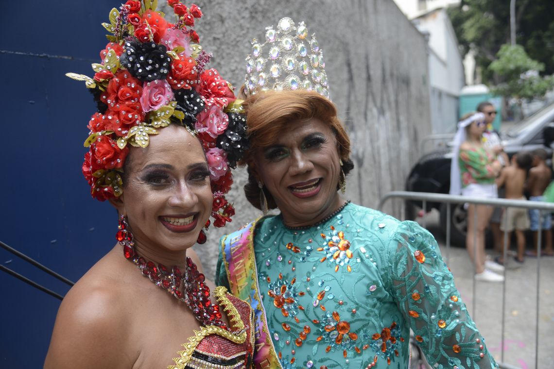 Fernando Frazão/Agência Brasil Rio de Janeiro - Bloco Banda das Quengas comemora 28 carnavais na Lapa (Fernando Frazão/Agência Brasil)
