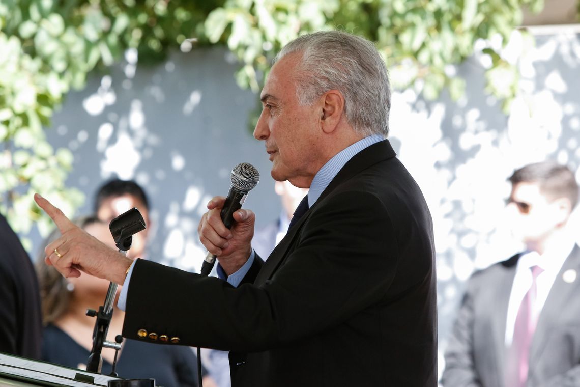 Alan Santos/PR Presidente Michel Temer discursa na inauguração do Hospital Notre Dame, em Barretos (SP).
