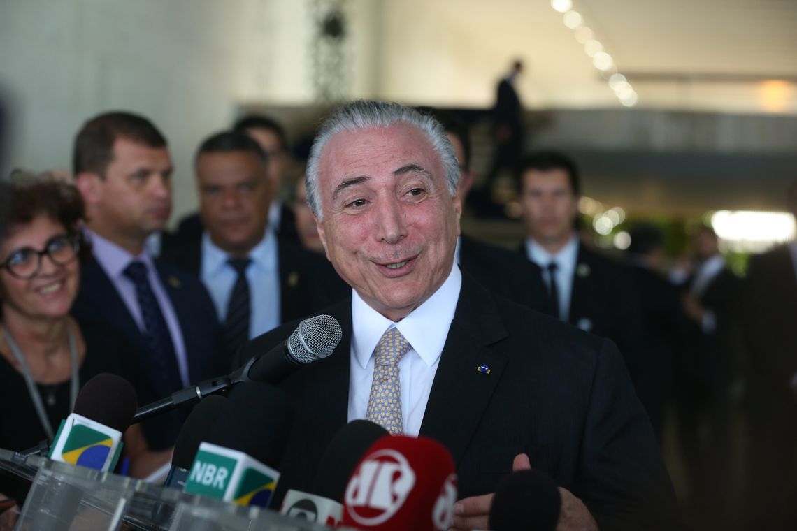 Valter Campanato/Agência Brasil Brasília - Presidente Michel Temer fala à imprensa no Palácio Itamaraty (Valter Campanato/Agência Brasil)