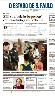 Capa do Jornal O Estado de S. Paulo Edição 2023-11-13