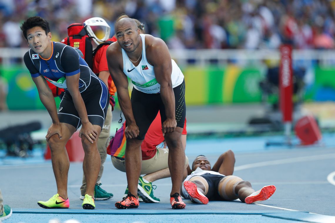 Fernando Frazão/Agência Brasil Rio de Janeiro - Rodada classificatória na prova de 100 metros rasos de atletismo dos Jogos Rio 2016, no Estádio Olímpico (Fernando Frazão/Agência Brasil)