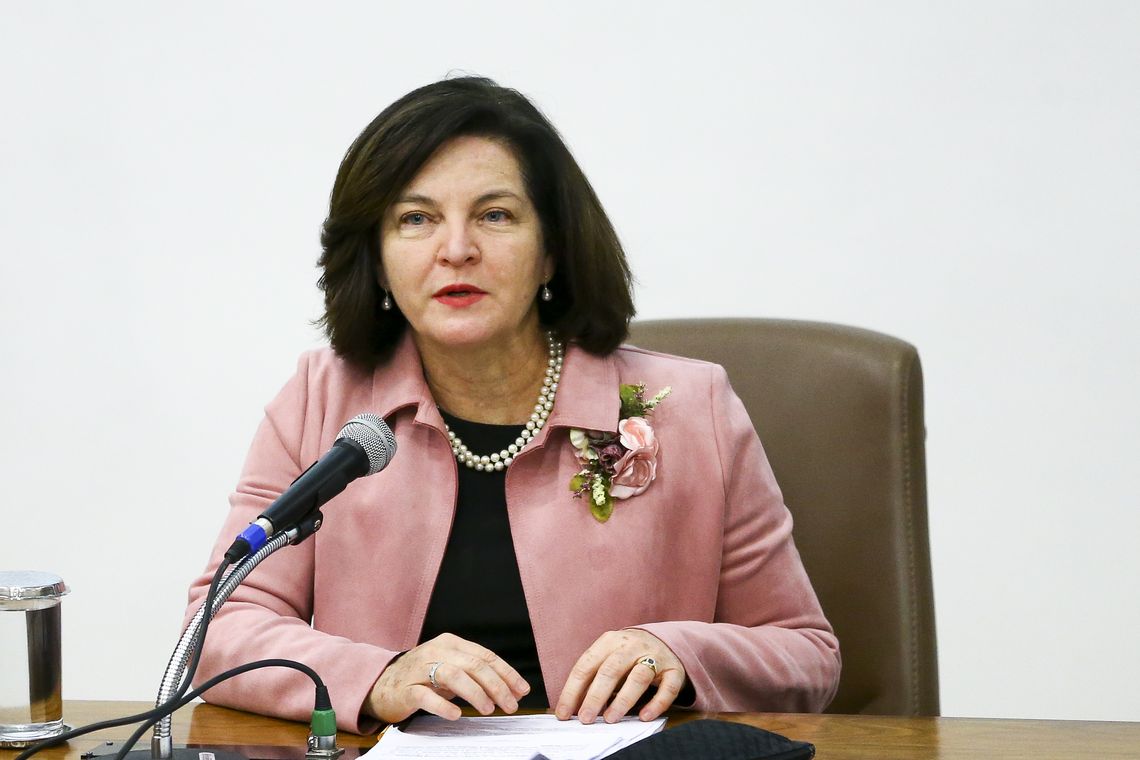 Marcelo Camargo/Agência Brasil A procuradora-geral da República, Raquel Dodge, participa do seminário Diálogos Brasil-França: Persecução Penal e Gestão de Ativos, no Ministério da Justiça.