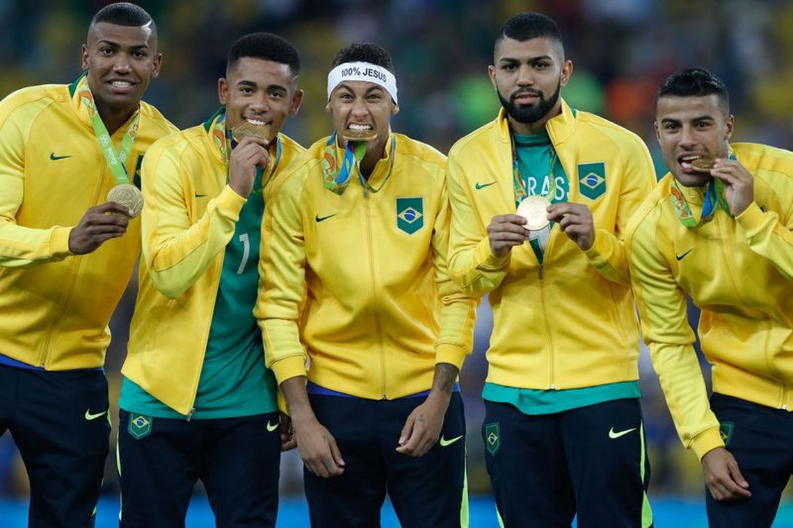 Fernando Frazão/Agência Brasil Rio de Janeiro - Brasil vence Alemanha e conquista primeiro ouro olímpico do futebol (Fernando Frazão/Agência Brasil)