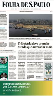 Capa do Jornal Folha de S. Paulo Edição 2023-11-07