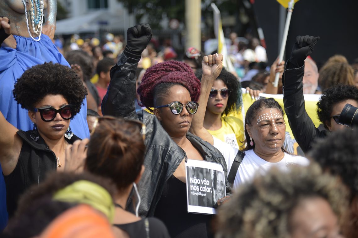 Tomaz Silva/Agência Brasil Quarta Marcha das Mulheres Negras em Copacabana, no Rio de Janeiro, protesta contra a violência que atinge as mulheres negras em todo o país.