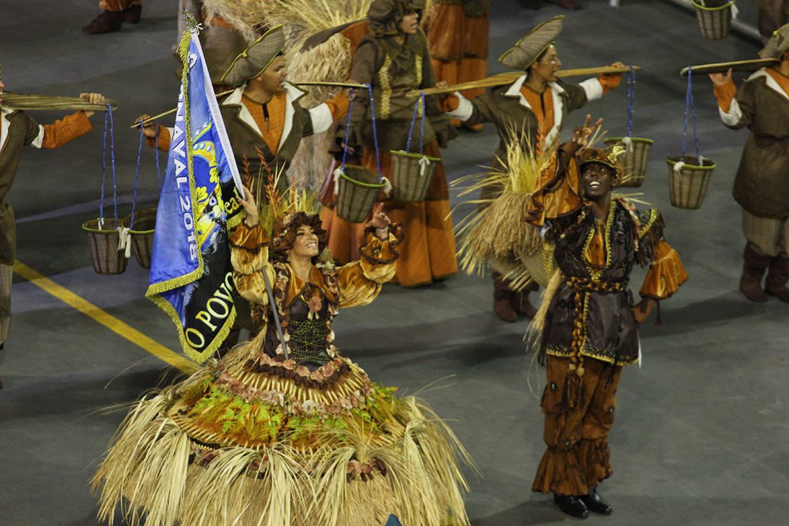 Divulgação/LigaSP São Paulo – Escola de samba Império de Casa Verde no segundo dia de desfile das escolas de samba paulistanas do Grupo Especial (Divulgação/LigaSP)