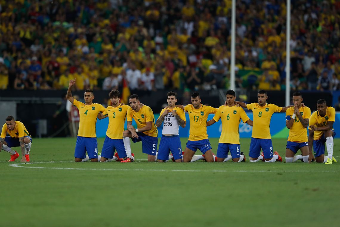 Fernando Frazão/Agência Brasil Rio de Janeiro - Brasil vence Alemanha e conquista primeiro ouro olímpico do futebol (Fernando Frazão/Agência Brasil)