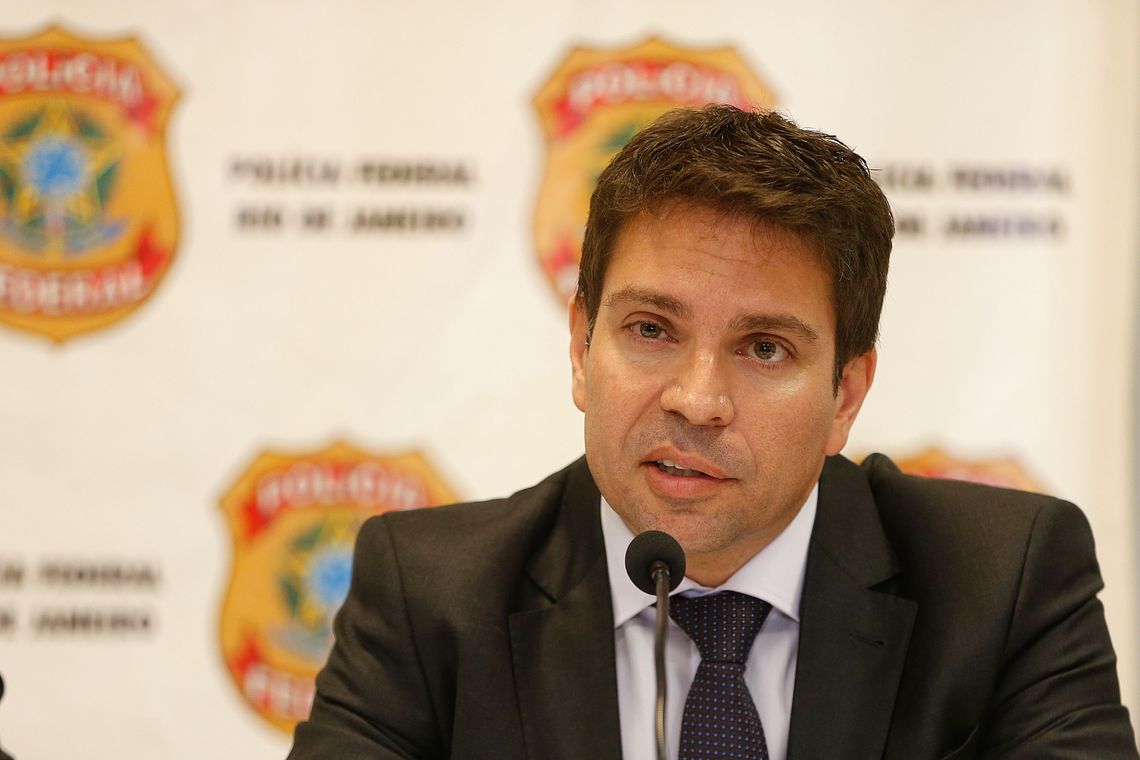 Tomaz Silva/Agência Brasil Rio de Janeiro - O delegado de Polícia Federal (PF) Alexandre Ramagem Rodrigues dá entrevista na sede da Superintendência Regional da PF (Tomaz Silva/Agência Brasil)