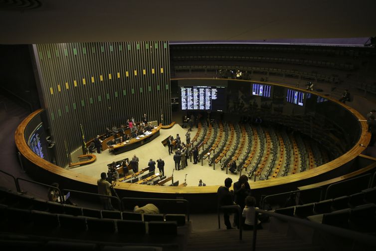 Plenário da Câmara vota denúncia contra o presidente Michel Temer (José Cruz/Agência Brasil)