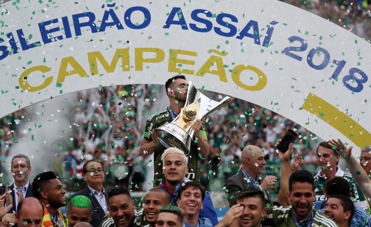 Palmeiras, campeão, Bolsonaro REUTERS/Paulo Whitaker