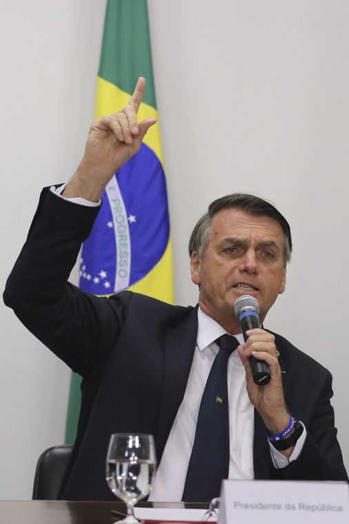 Valter Campanato/Agência Brasil O presidente Jair Bolsonaro participa de videoconferência com escola atendida pelo programa Gesac.