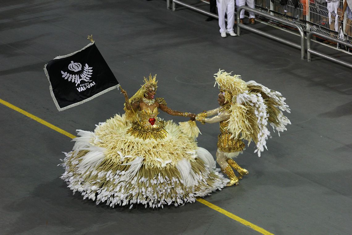 Divulgação/LigaSP São Paulo – Escola de samba Vai-Vai no segundo dia de desfile das escolas de samba paulistanas do Grupo Especial (Divulgação/LigaSP)