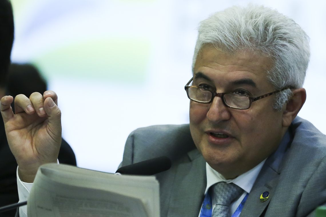 José Cruz/Agência Brasil O ministro da Ciência, Tecnologia, Inovações e Comunicações, Marcos Pontes, participa da 5ª Reunião de Ministros de Comunicações dos BRICS, no Hotel Windsor Plaza