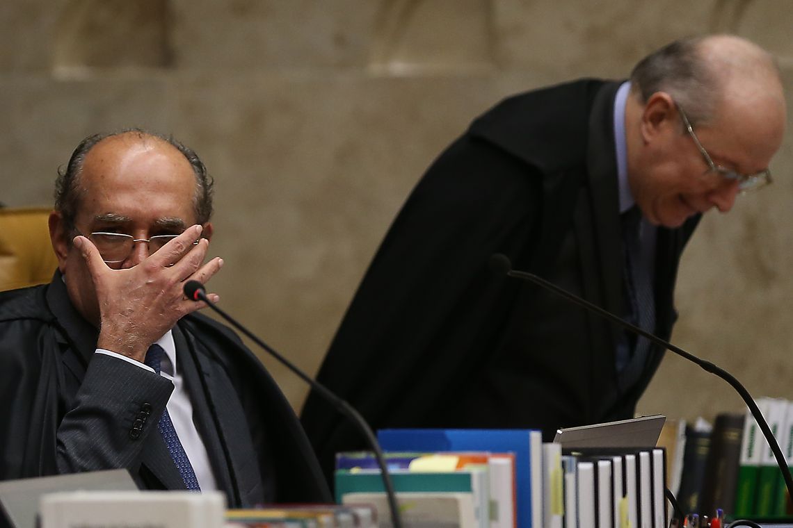 José Cruz/Agência Brasil Brasília - O ministro do Supremo Tribunal Federal Gilmar Mendes durante julgamento do pedido de habeas corpus do ex-presidente Lula (José Cruz/Agência Brasil)