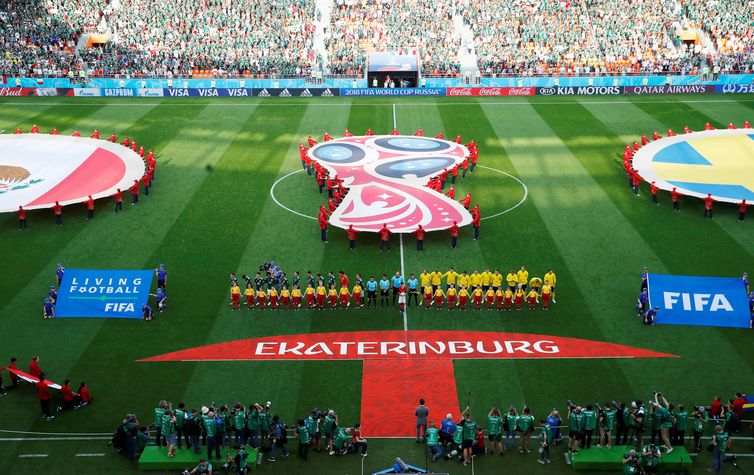 Copa 2018, MÃ©xico e SuÃ©cia, InÃ­cio Jogo    REUTERS/Damir Sagolj