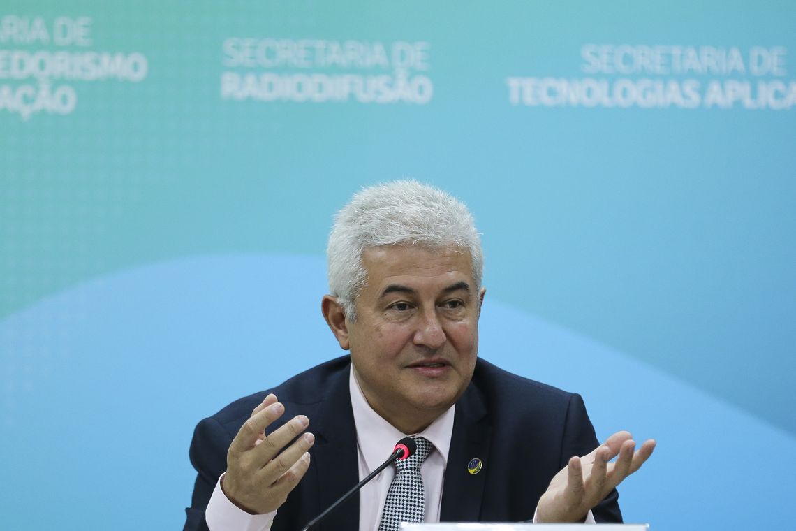 José Cruz/Agência Brasil O ministro da Ciência, Tecnologia, Inovações e Comunicações, Marcos Pontes, toma café da manhã com jornalistas e anuncia o incicio da 16ª Semana Nacional de Ciência e Tecnologia (SNCT)