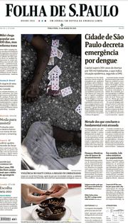 Capa do Jornal Folha de S. Paulo Edição 2024-03-19