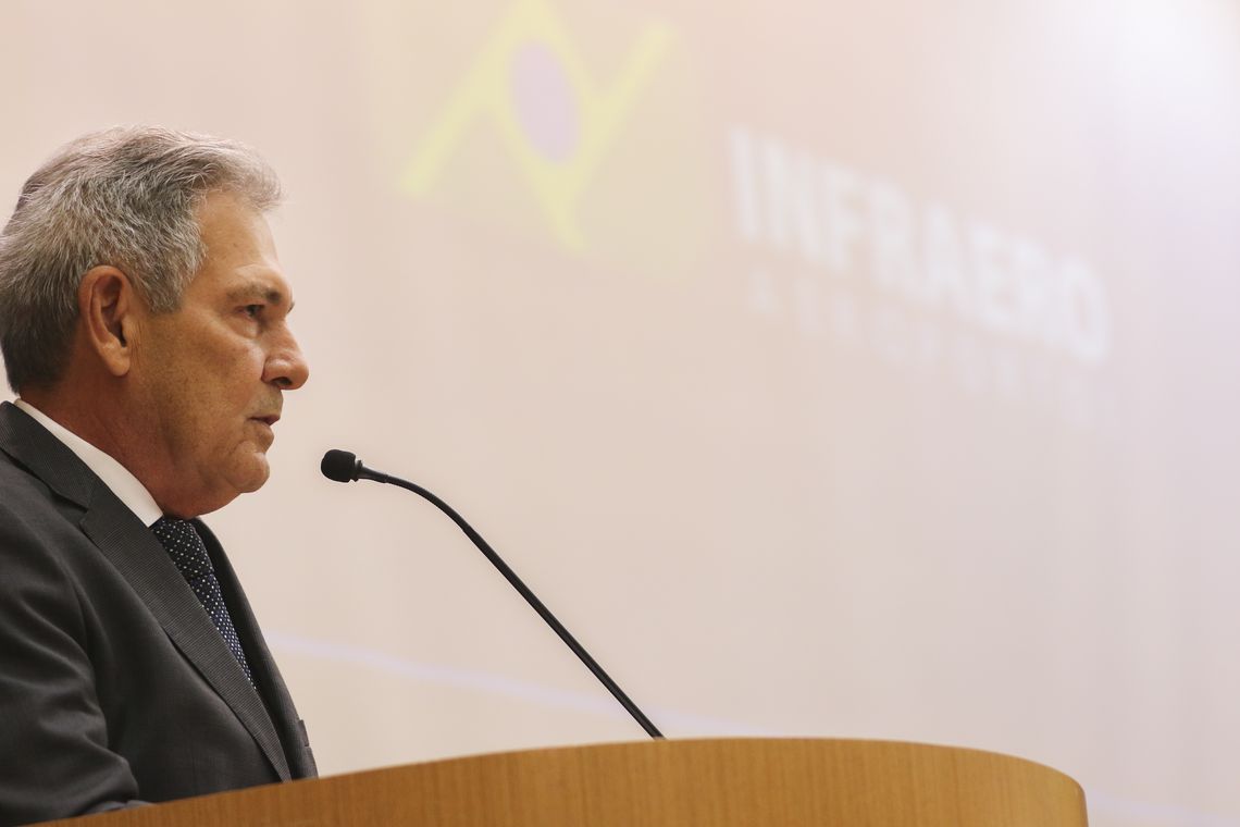 Valter Campanato/Agência Brasil Cerimônia de posse do presidente da Empresa Brasileira de Infraestrutura Aeroportuária (Infraero), tenente-brigadeiro-do-ar Hélio Paes de Barros Júnior.