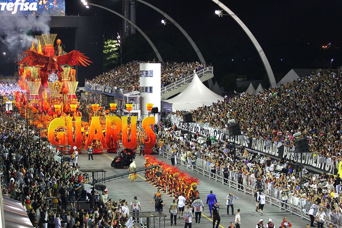 Divulgação/LigaSP São Paulo – Escola de samba Gaviões da Fiel no segundo dia de desfile das escolas de samba paulistanas do Grupo Especial (Divulgação/LigaSP)