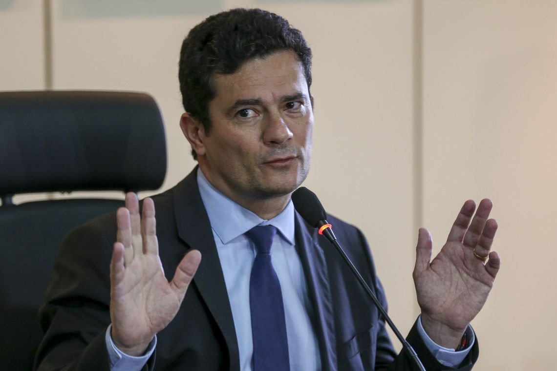 Fabio Rodrigues Pozzebom/Agência Brasil O futuro ministro da Justiça, juiz federal Sérgio Moro, durante coletiva de imprensa após reunião com o atual ministro da pasta, Torquato Jardim.
