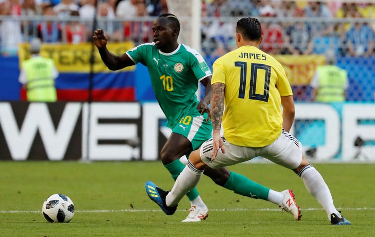 Copa 2018, ColÃ´mbia e Senegal, Lances   REUTERS/Carlos Garcia Rawlins