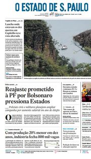 Capa do Jornal O Estado de S. Paulo Edição 2022-01-10