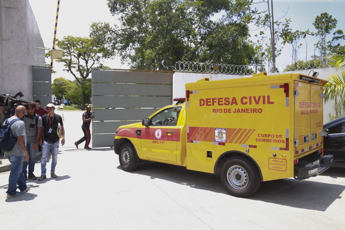 Tomaz Silva/Agência Brasil Um incêndio no centro de treinamento do Flamengo, na zona oeste da cidade do Rio de Janeiro, deixou dez mortos.