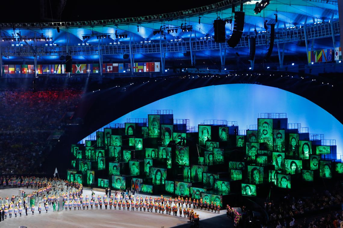 Fernando Frazão/Agência Brasil Rio de Janeiro - Cerimônia de abertura dos Jogos Olímpicos Rio 2016 no Estádio do Maracanã. (Fernando Frazão/Agência Brasil)