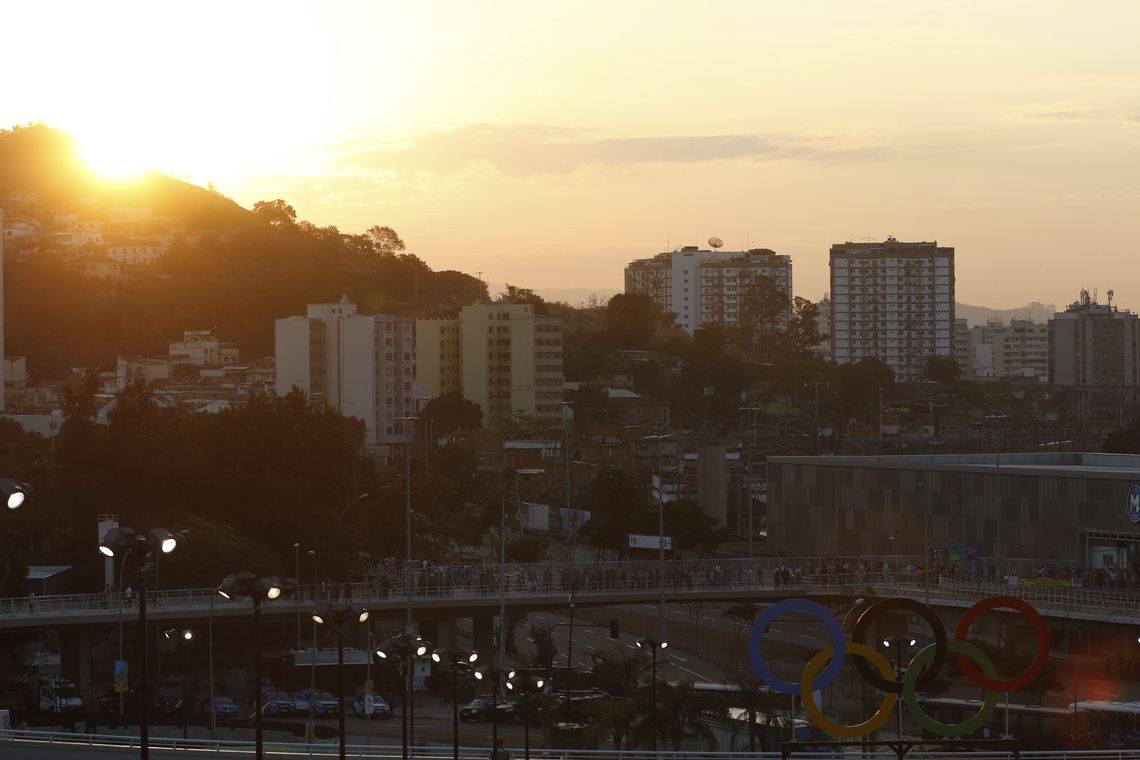 Fernando Frazão/Agência Brasil Rio de Janeiro - Anéis olímpicos decoram Estádio do Maracanã para cerimônia de abertura dos Jogos Rio 2016 (Fernando Frazão/Agência Brasil)