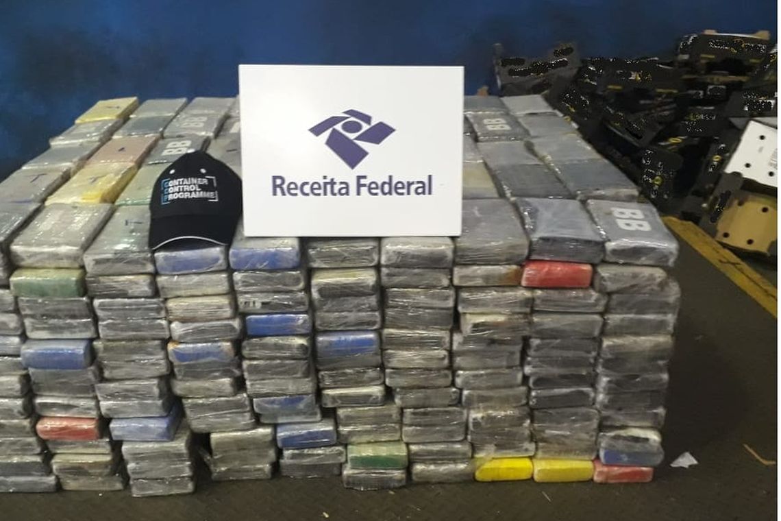 ApreensÃ£o de cocaÃ­na no porto de Santos