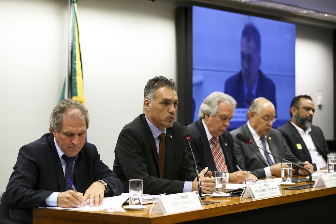 Marcelo Camargo/Agência Brasil Brasília - O presidente dos Correios, Guilherme Campos, participa de audiência conjunta das comissões de Ciência, Tecnologia, Comunicação e Informática; de Direitos Humanos e Minorias; de Finanças e Tributação; e de Integração Nacional,