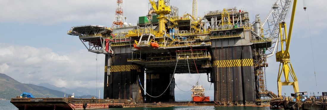 Plataforma P-56 foi construída num estaleiro em Angra dos Reis, no sul do estado do Rio Plataforma de petróleo