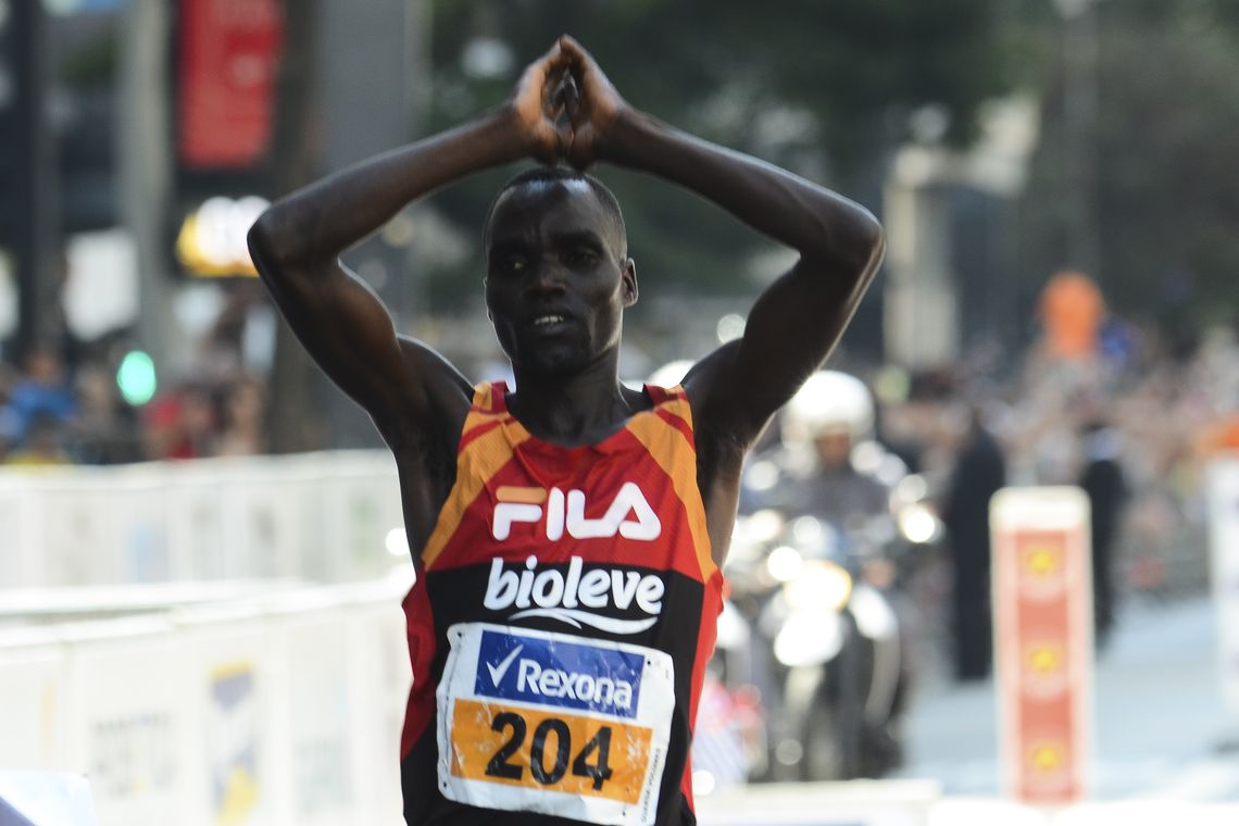 Rovena Rosa/Agência Brasil São Paulo - O queniano Willian Kibor ficou na quarta colocação da 92ª Corrida Internacional de São Silvestre, na Avenida Paulista (Rovena Rosa/Agência Brasil)