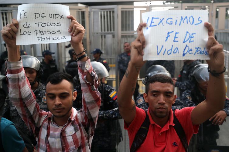 Manifestação contra a prisão de Fernando Albán