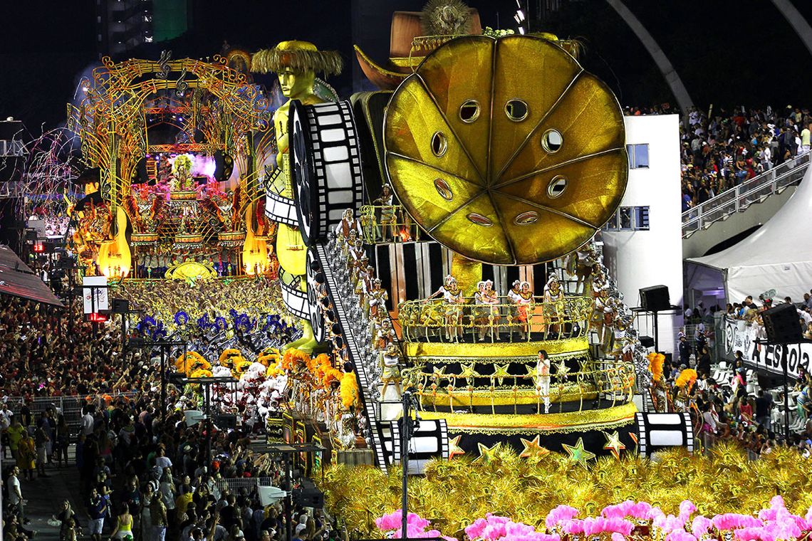 Divulgação/LigaS São Paulo – Dragões da Real no segundo dia de desfile das escolas de samba paulistanas do Grupo Especial (Divulgação/LigaSP)