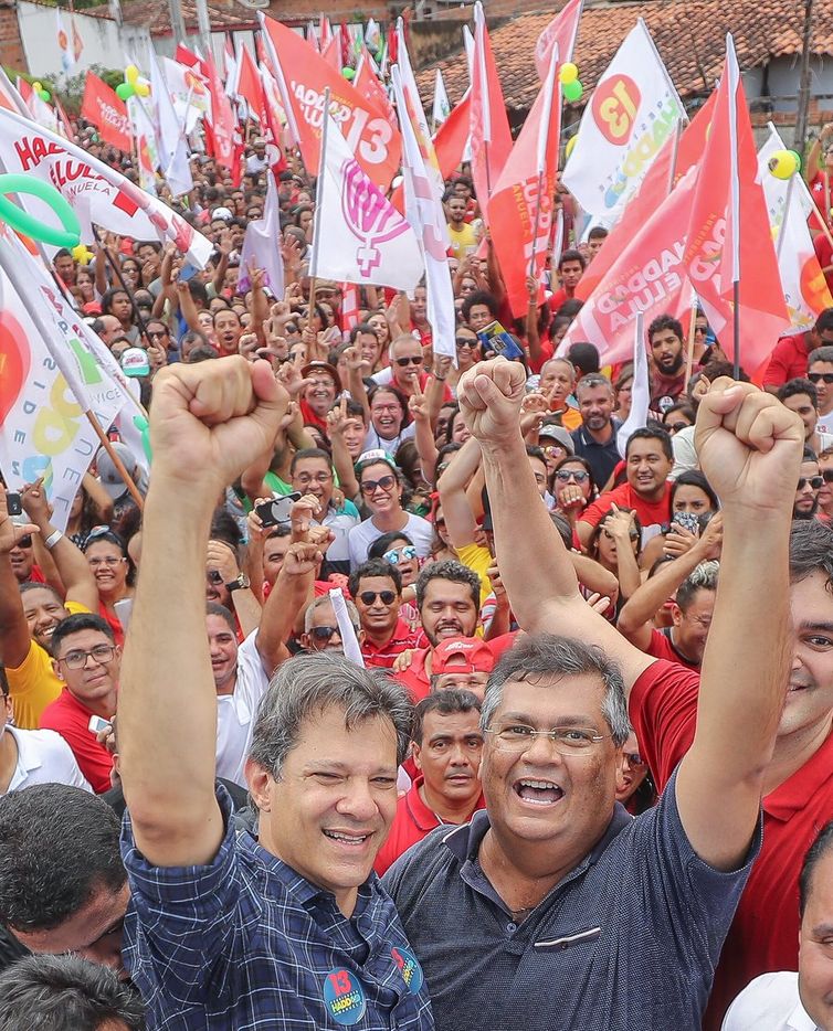 O candidato do PT à Presidência da República, Fernando Haddad, em São Luís, capital do Maranhão.