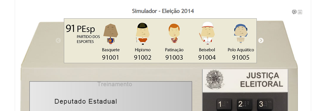 Simulador de voto do TSE TSE cria simulador de voto na internet, para auxiliar o eleitor