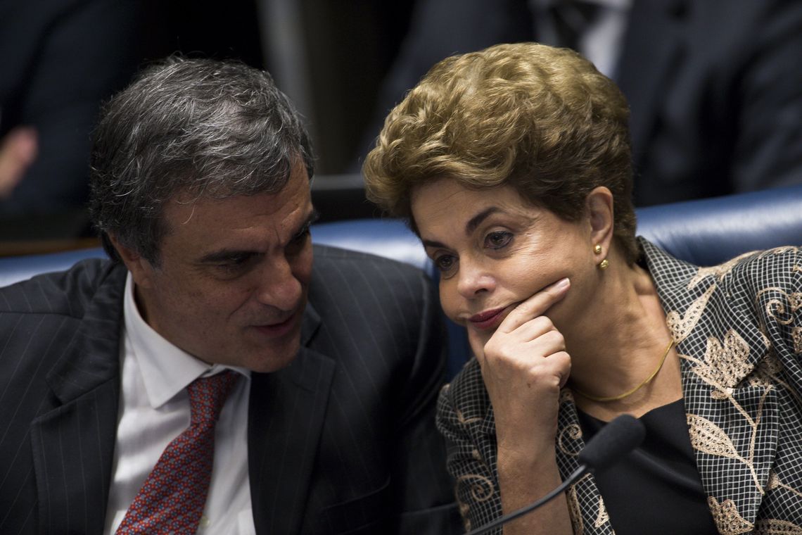Marcelo Camargo/Agência Brasil Brasília - A presidenta afastada, Dilma Rousseff, faz sua defesa durante sessão de julgamento do impeachment no Senado (Marcelo Camargo/Agência Brasil)