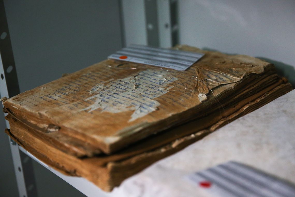 José Cruz/Agência Brasil Mariana (MG) - Laboratório restaura peças religiosas dos municípios atingidos pela lama da Barragem de Fundão, da mineradora Samarco, que rompeu há dois anos (José Cruz/Agência Brasil)